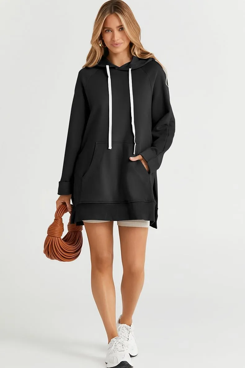 2024 New The Warmy Oversized Hoodie Dress, Giant Hoodies Long Sleeve Oversized Hoodie Dress with Pockets for Women