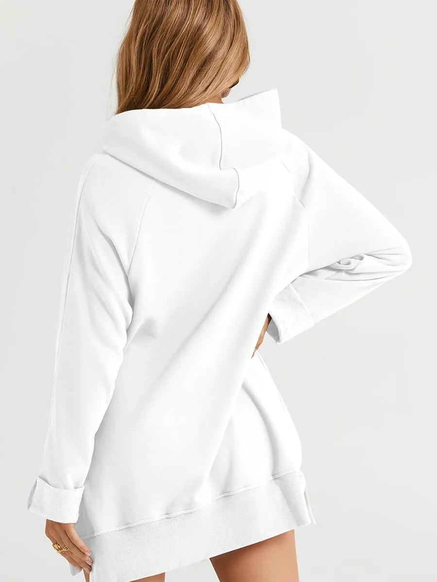2024 New The Warmy Oversized Hoodie Dress, Giant Hoodies Long Sleeve Oversized Hoodie Dress with Pockets for Women