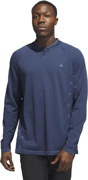 adidas Men's Ultimate365 Tour Primeknit Long Sleeve Golf Polo Shirt
