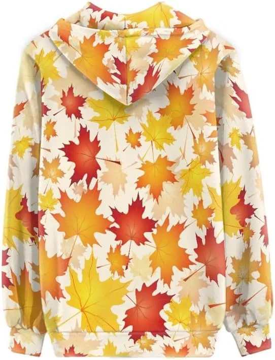 Aesthetic Galaxy Women's Zip Up Hoodie Watercolor Peony Casual Comfy Pullover Musical Note Long Sleeve Sweatshirt