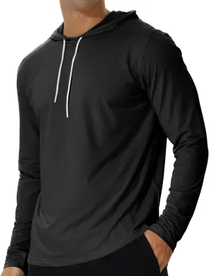 AIMPACT Men's Sun Protection Shirts UV SPF UPF 50  Long Short Sleeve Hoodie Rash Guard Fishing Swimming Shirt Lightweight