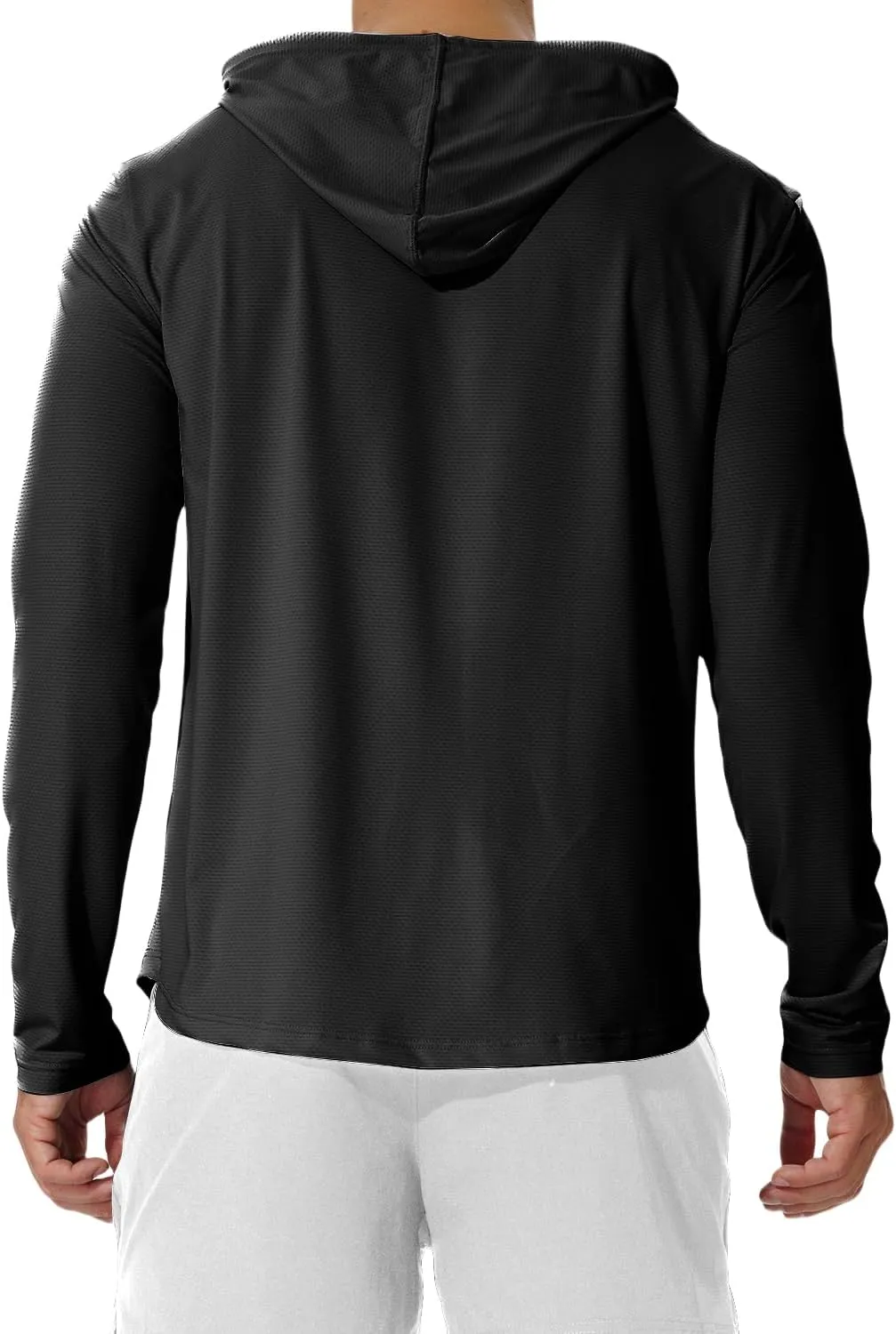 AIMPACT Men's Sun Protection Shirts UV SPF UPF 50  Long Short Sleeve Hoodie Rash Guard Fishing Swimming Shirt Lightweight
