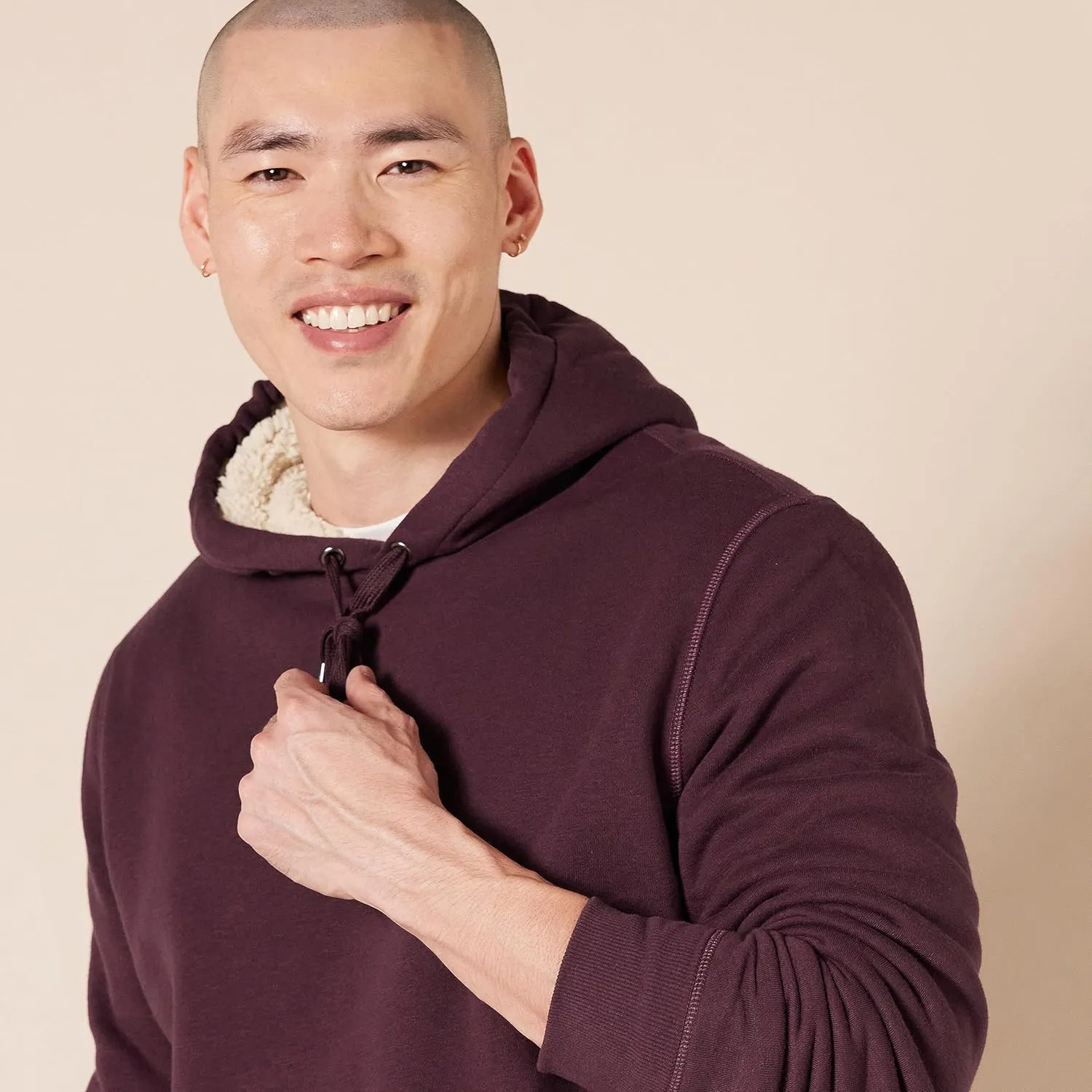 Amazon Essentials Men's Hoodies, Sherpa-Lined Pullover