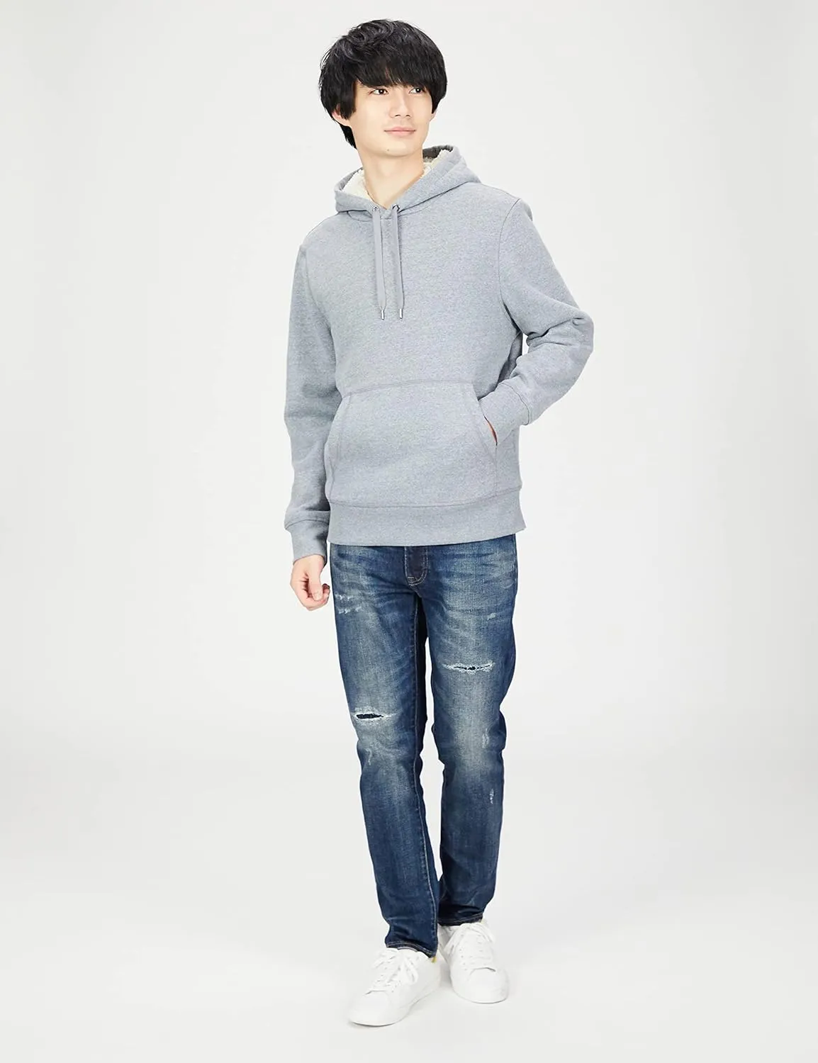 Amazon Essentials Men's Hoodies, Sherpa-Lined Pullover
