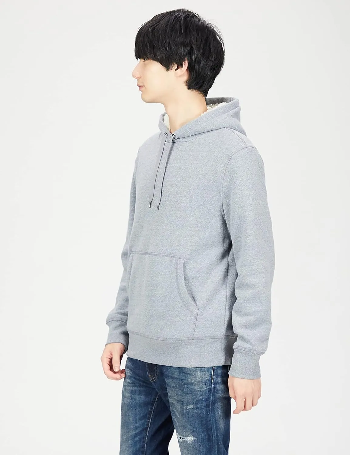 Amazon Essentials Men's Hoodies, Sherpa-Lined Pullover