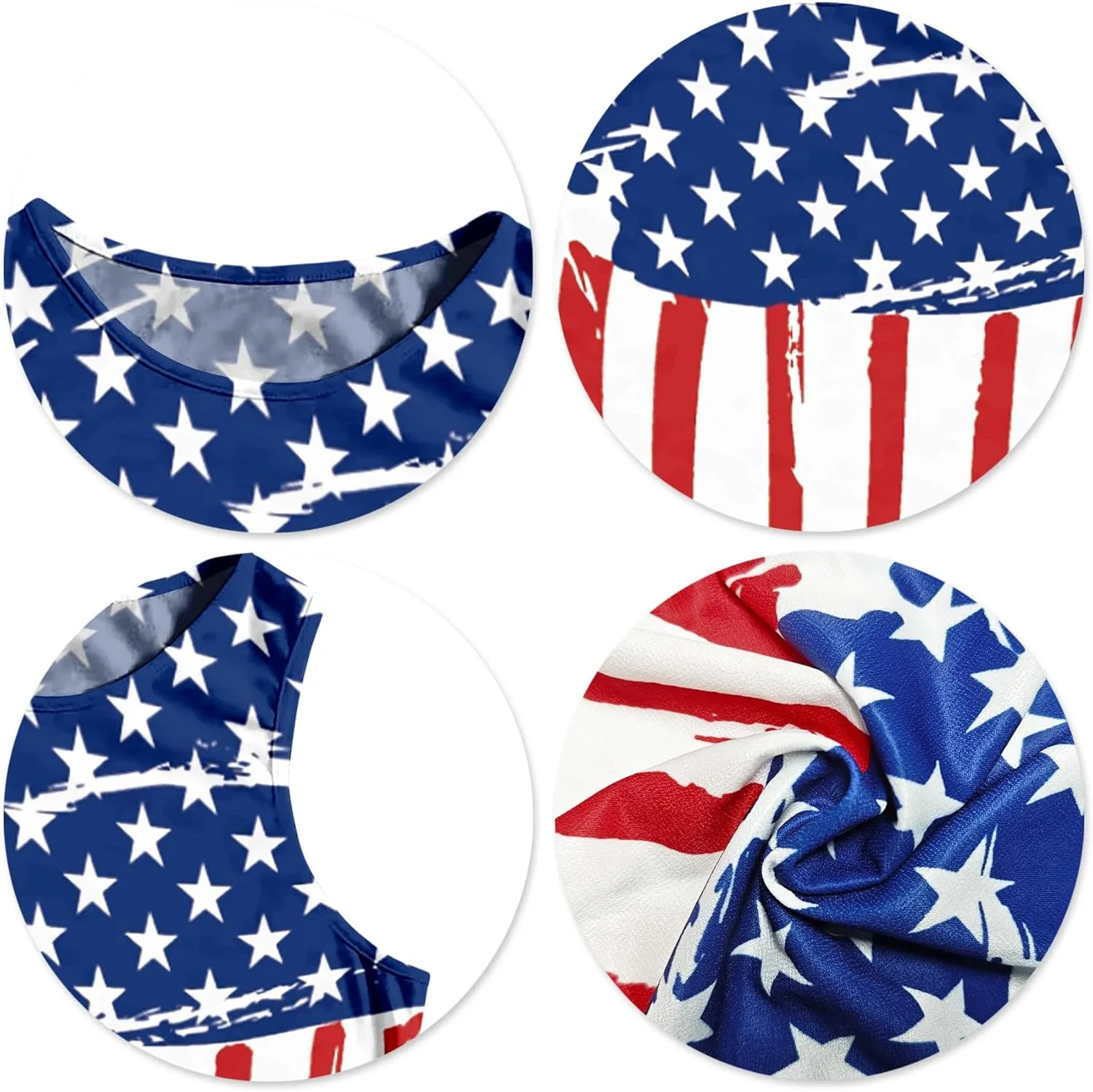 American Flag Crop Tank Tops Women: Patriotic Shirts USA Flag T-Shirt 4th of July Sleeveless Tee Tops