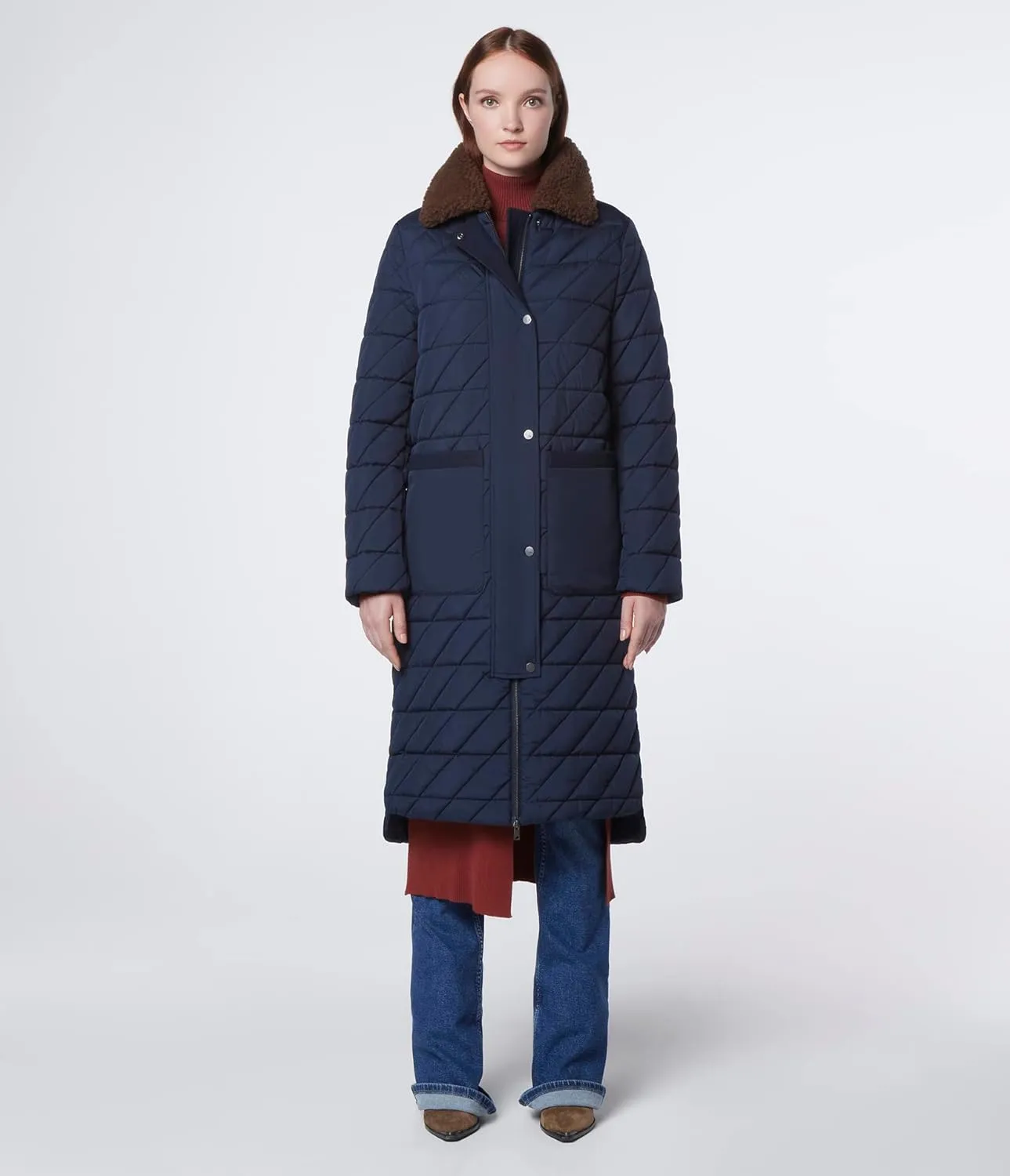 Andrew Marc Women's Maxine Long Quilted Puffer Coat