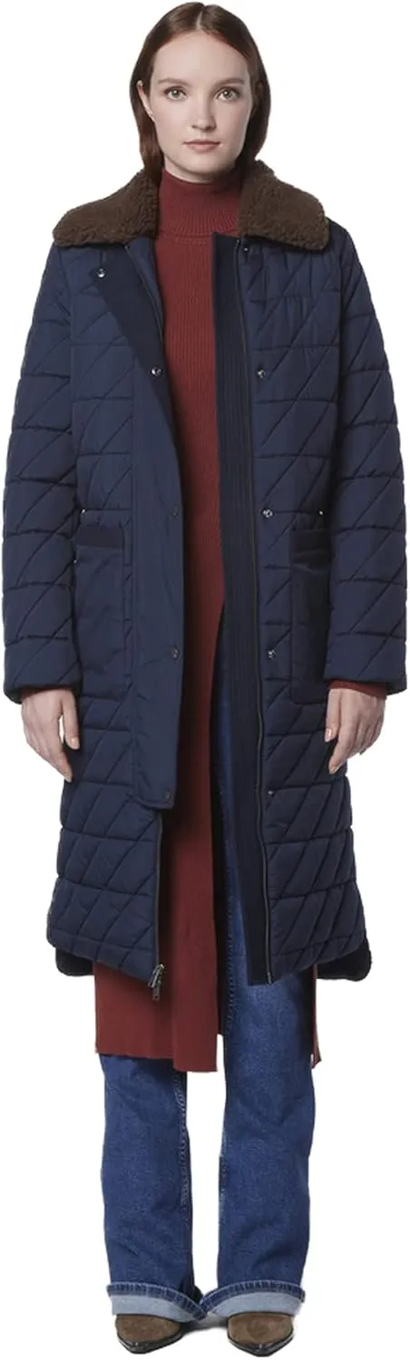 Andrew Marc Women's Maxine Long Quilted Puffer Coat