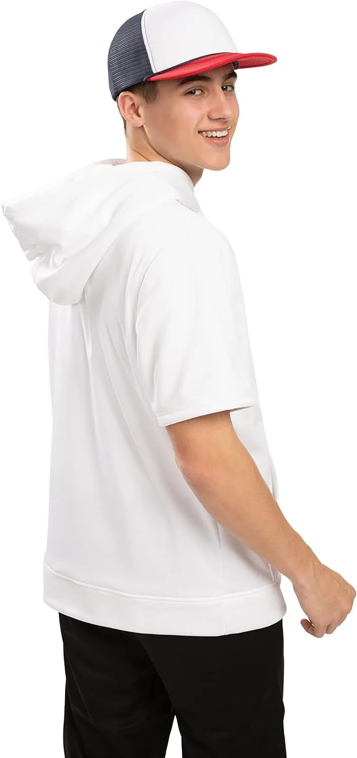 Augusta Sportswear Men's Wicking Fleece Short Sleeve Hoodie