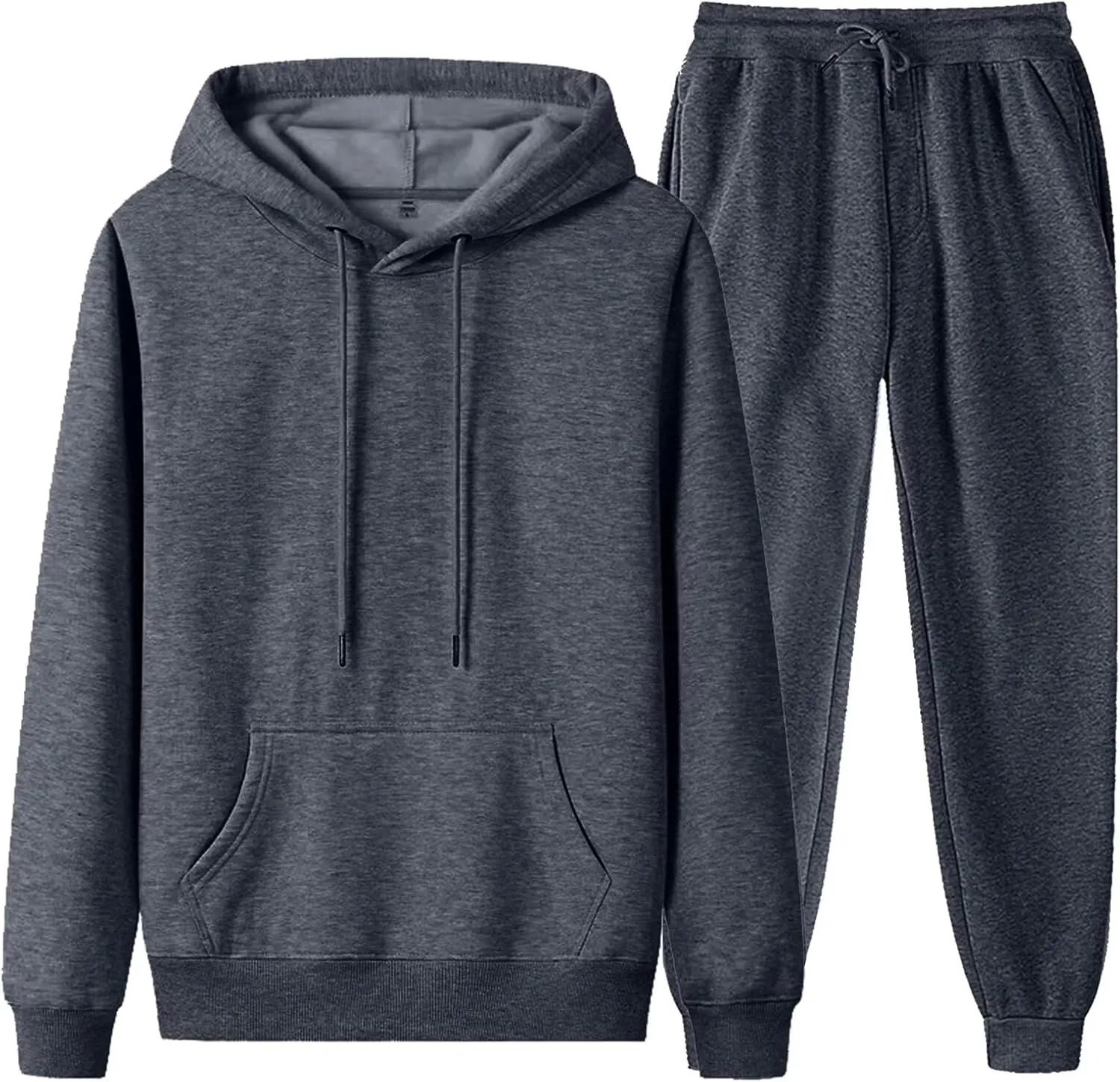 babyhealthy Unisex Hoodies Tracksuit Sweatsuit Sweatshirt and Sweatpant for Women Men 2 Piece Sets Pullover Sweater