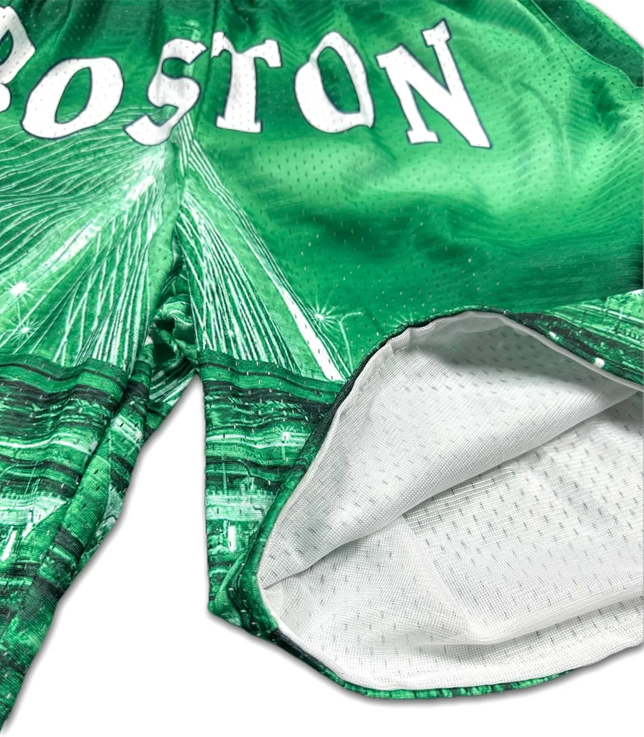 Basketball Shorts City Skyline Night View Zipper Pockets Quick Drying Trunks Fashion Hip-hop Gift for Men Gym Running