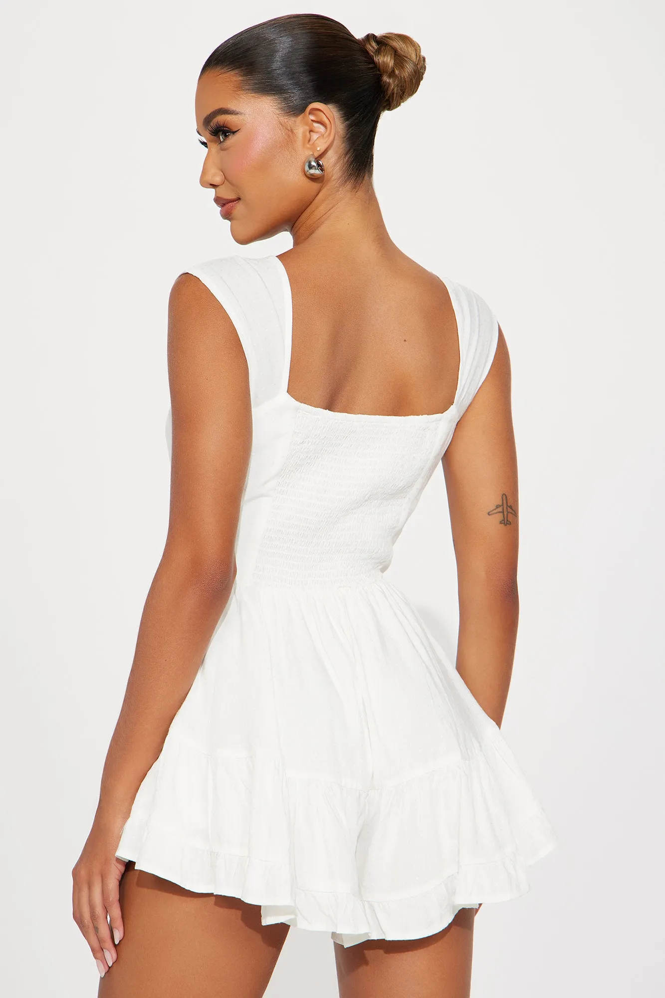 Beach Cottage Romper - Ivory