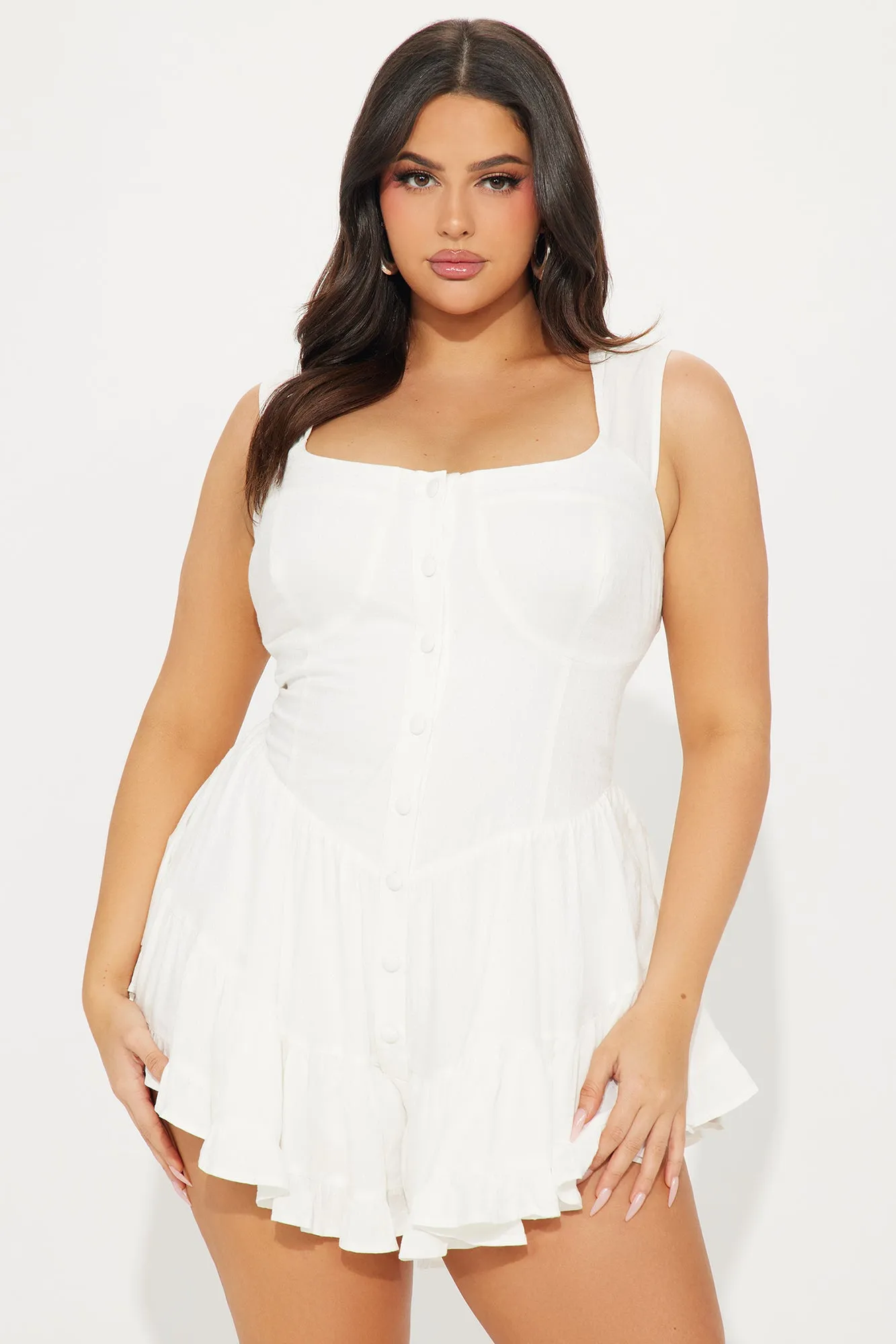 Beach Cottage Romper - Ivory
