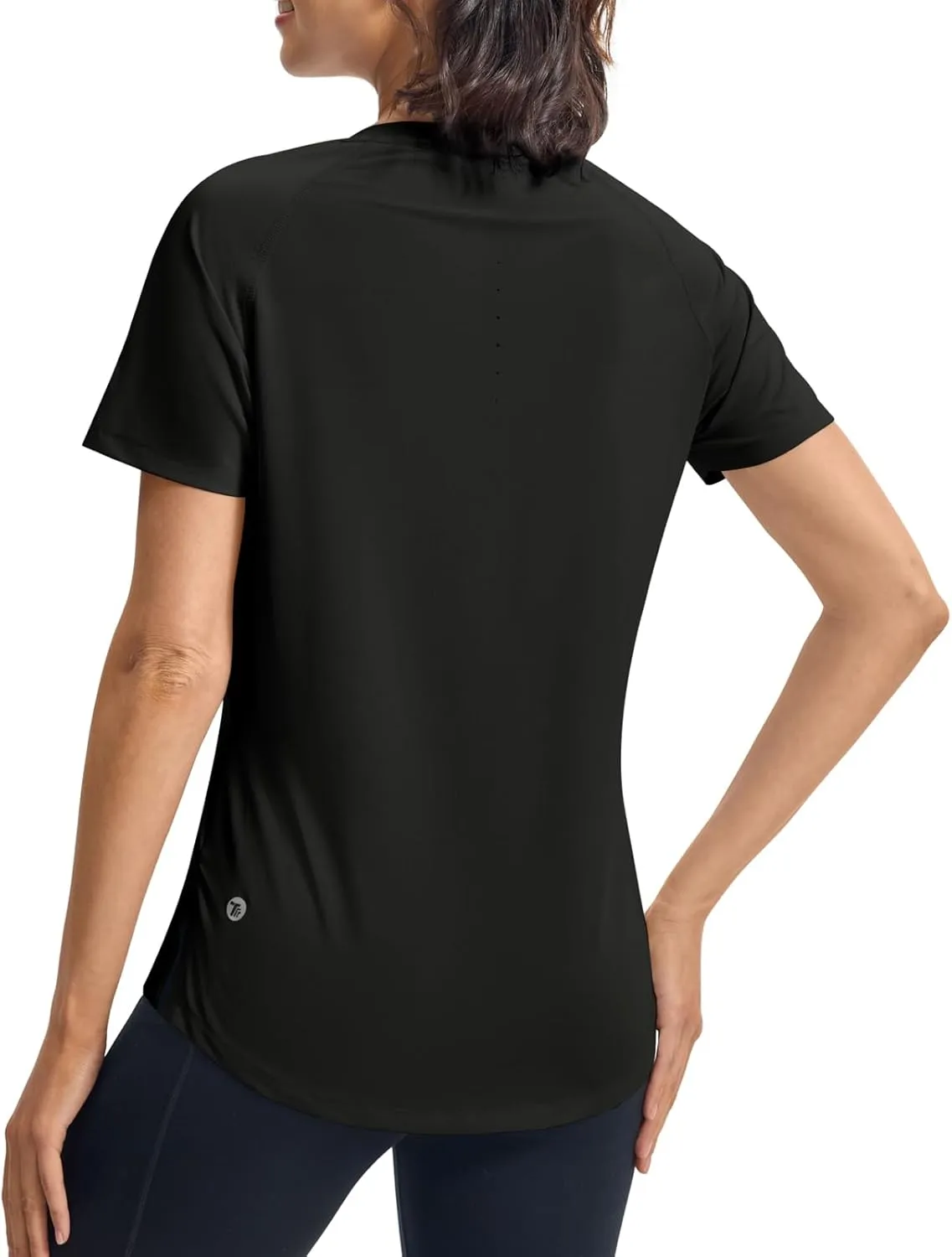 BGOWATU Women's Workout Athletic Tops Short Sleeve Crewneck T-Shirts Running Gym Yoga Tee Dry Fit UV Protection
