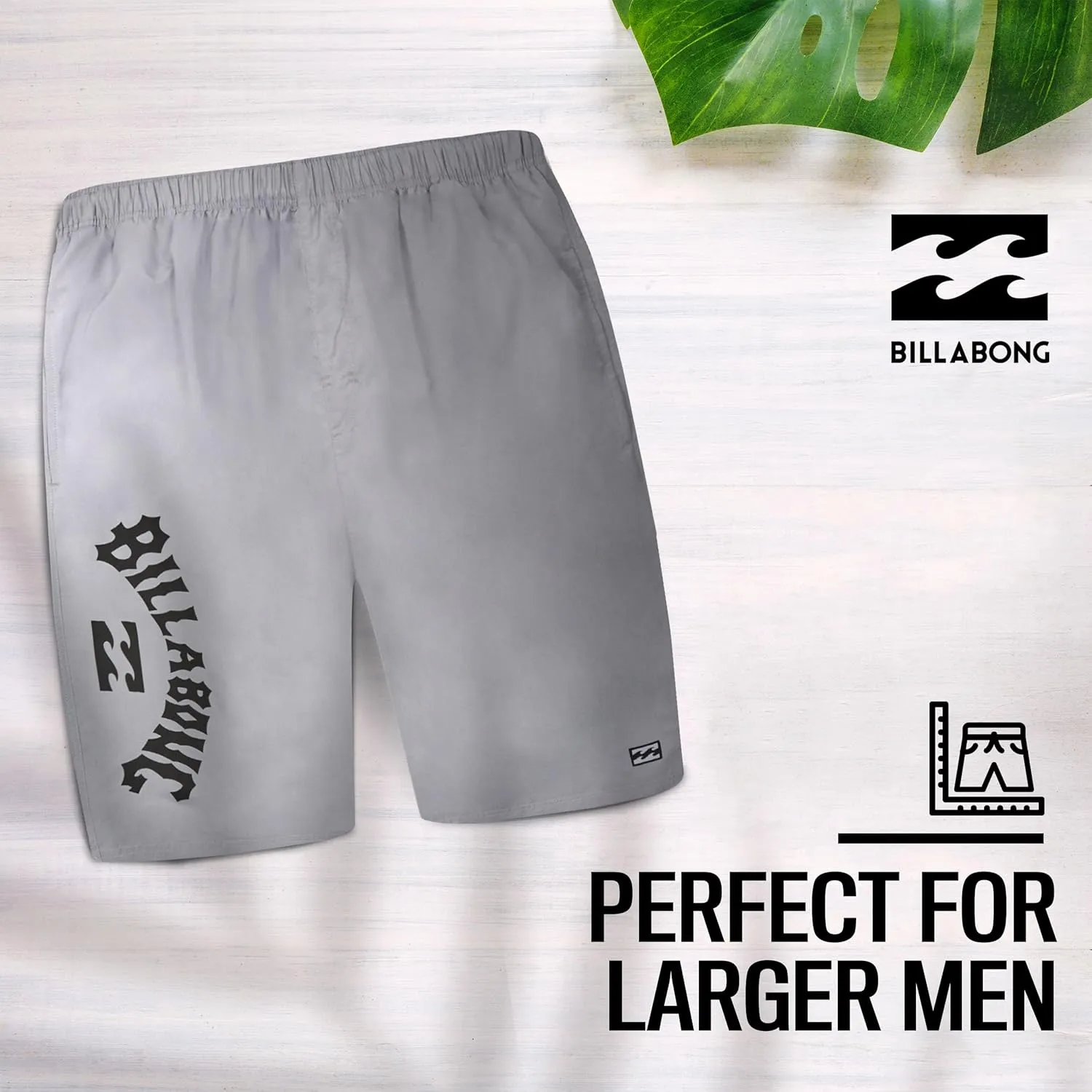 Billabong Big and Tall Swim Trunks for Men, Board Shorts Mens Pockets 10" Inseam