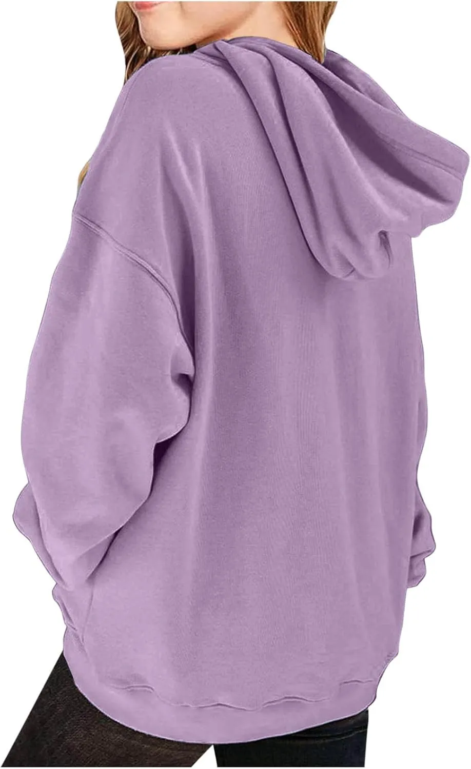 BTDECLAR Hoodies for Teen Girls Oversized Long Sleeve Fleece Hooded Sweatshirt Pullover Tops Cute Preppy Clothes Size 10 12