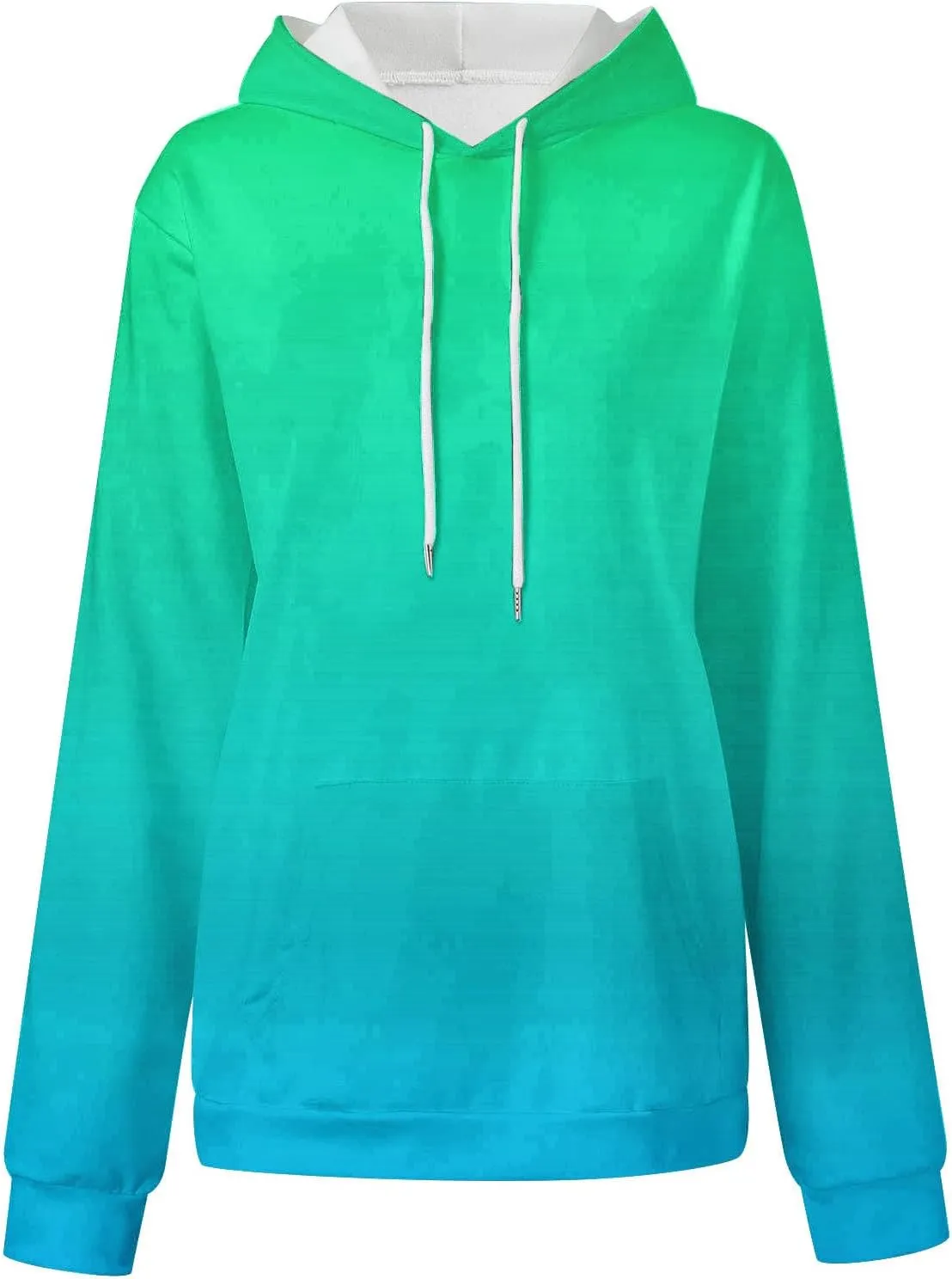 Ceboyel Womens Neon Print Oversized Sweatshirt Drawstring Pullover Sweatshirt Trendy Sweater Tops Fall Fashion Clothes 2023