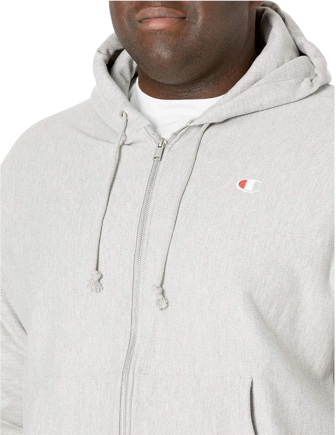 Champion Men's Zip-Up Hoodie, Reverse Weave, Sweatshirt, Fleece Zip-Up Hoodie For Men