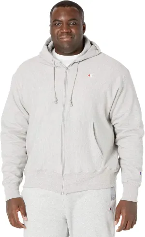 Champion Men's Zip-Up Hoodie, Reverse Weave, Sweatshirt, Fleece Zip-Up Hoodie For Men