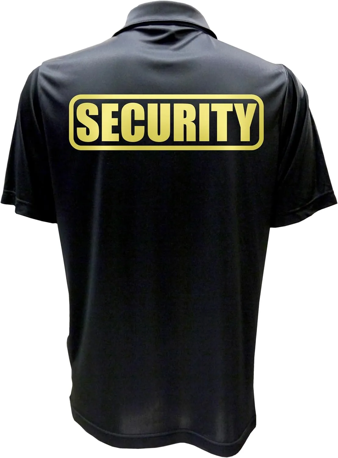 Conspiracy Tee Security Polo with Reflective Design front and back, Performance Polo w/Moisture Wicking Technology