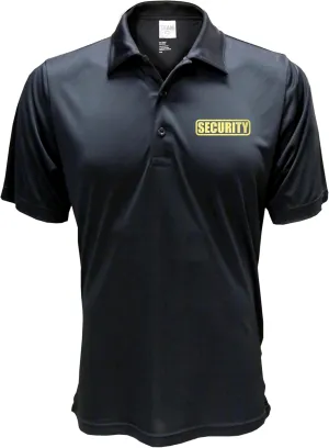 Conspiracy Tee Security Polo with Reflective Design front and back, Performance Polo w/Moisture Wicking Technology