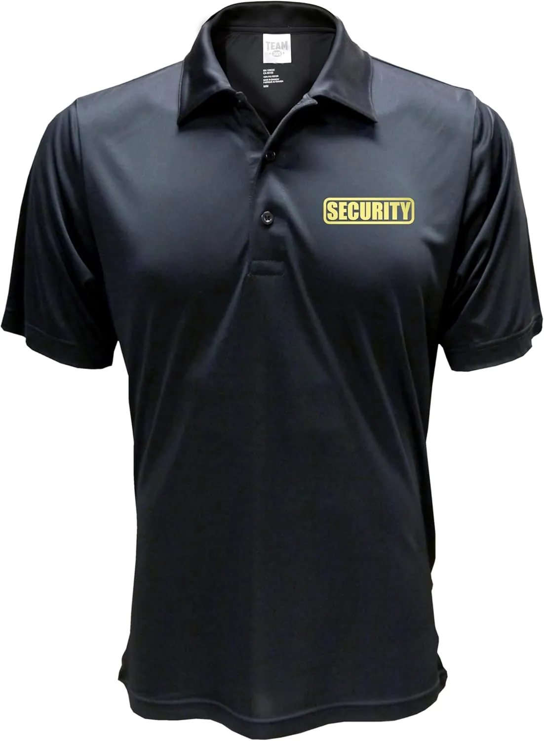 Conspiracy Tee Security Polo with Reflective Design front and back, Performance Polo w/Moisture Wicking Technology