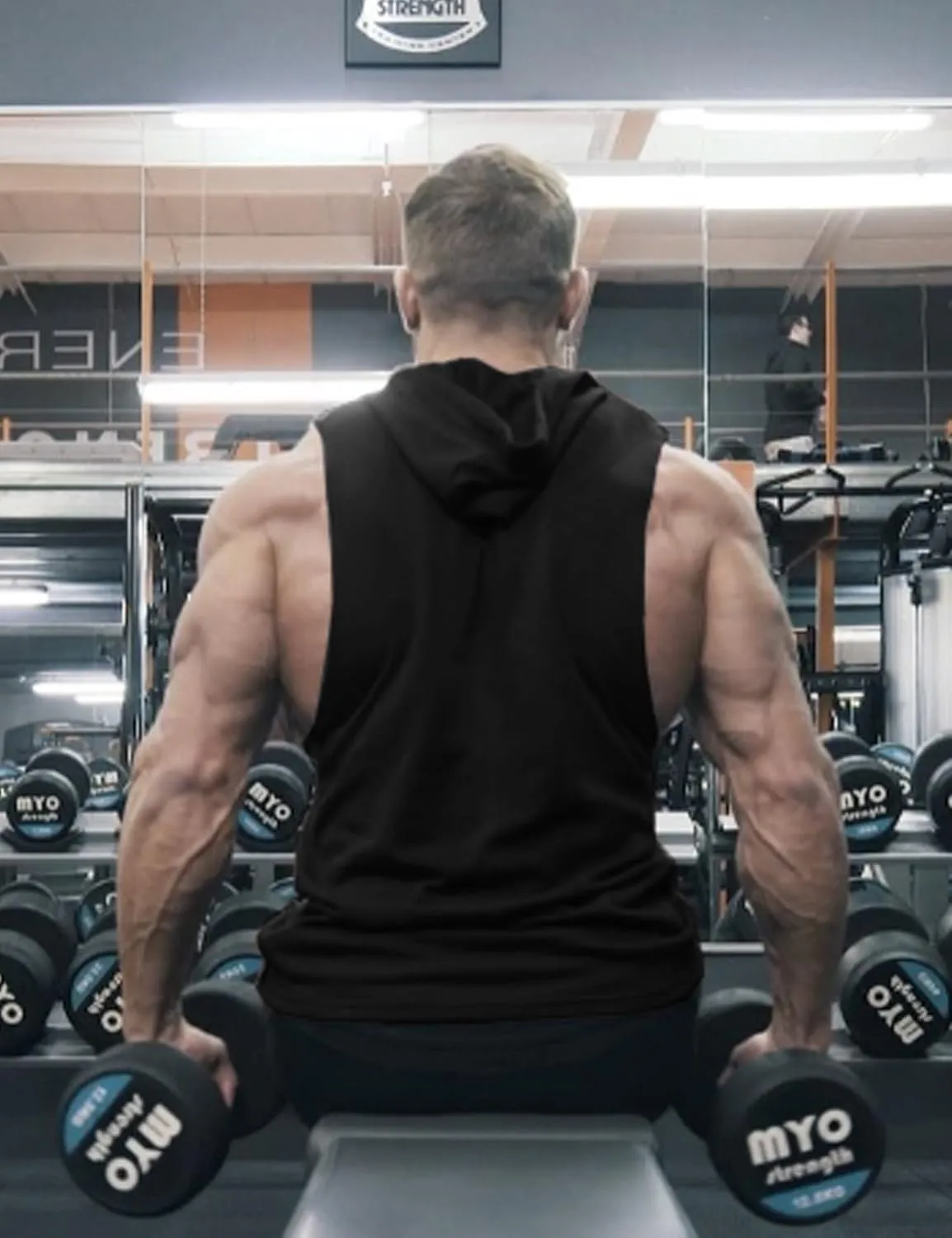 COOFANDY Men's 2 Pack Workout Hooded Tank Tops Bodybuilding Muscle Cut Off T Shirt Sleeveless Gym Hoodies