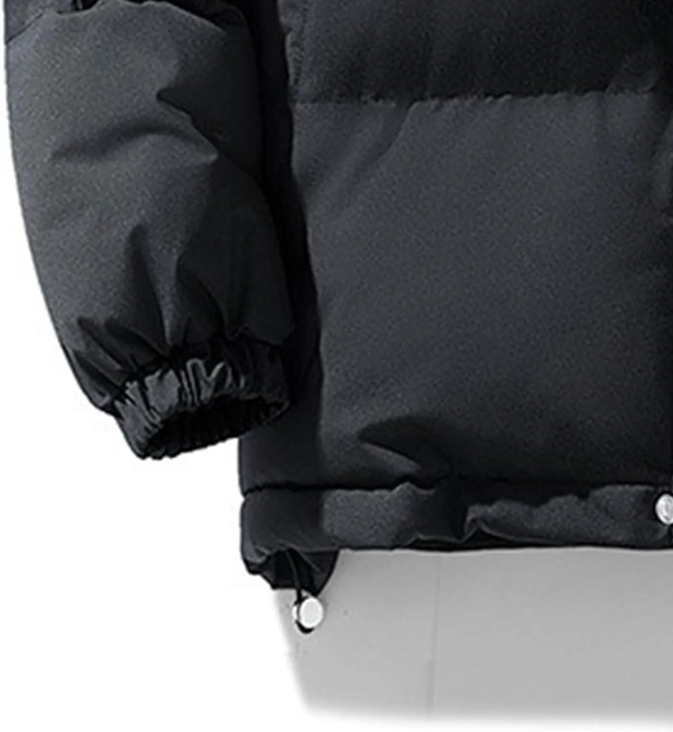 DGHM-JLMY Winter Puffer Jackets For Men Thicken Warm Stand Collar Down Puffy Jacket Solid Couple Casual All-Match Overcoat