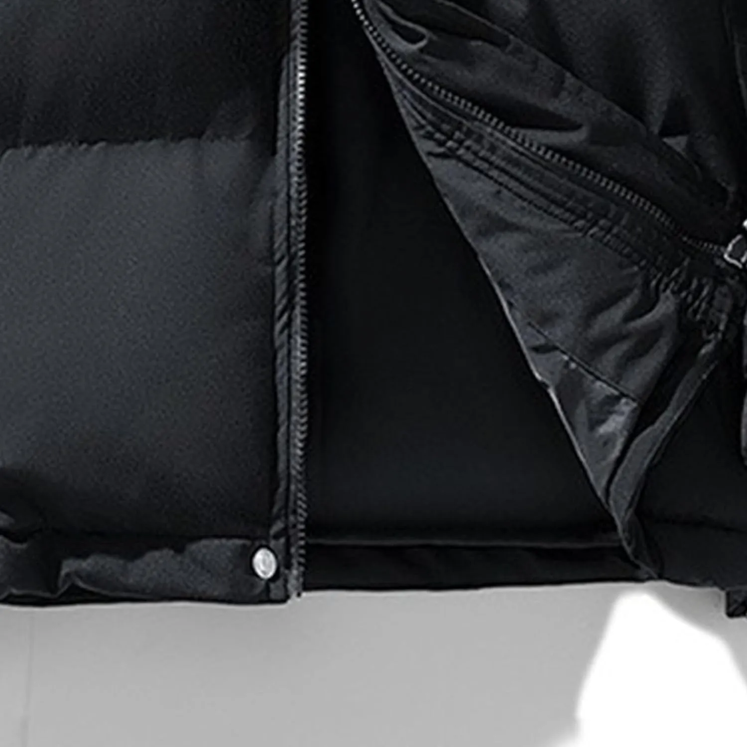 DGHM-JLMY Winter Puffer Jackets For Men Thicken Warm Stand Collar Down Puffy Jacket Solid Couple Casual All-Match Overcoat