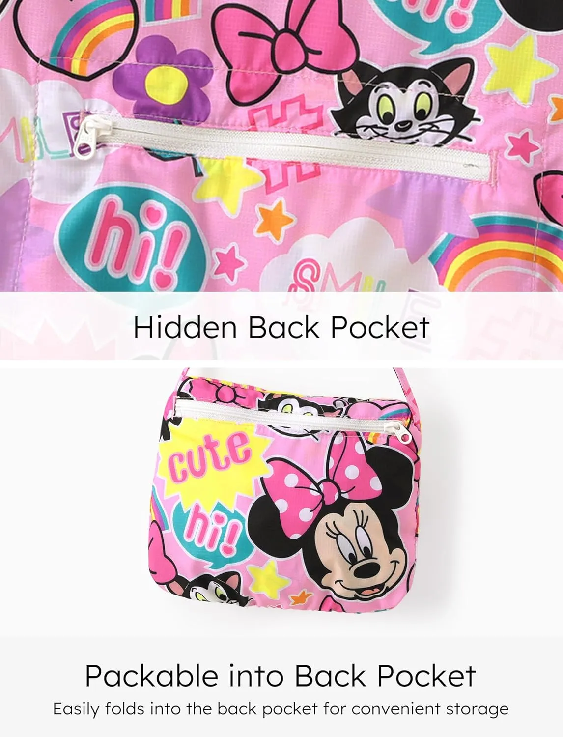 Disney Minnie Mouse Mickey Mouse Stitch Kids Varsity Bomber Jacket Lightweight Button-up Sweatshirt Toddler-Big Kids