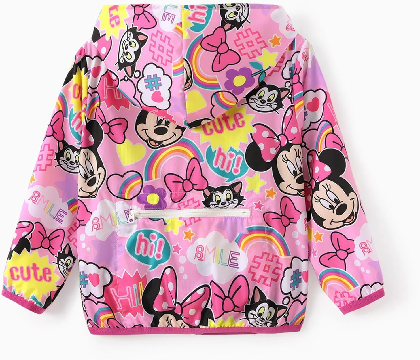 Disney Minnie Mouse Mickey Mouse Stitch Kids Varsity Bomber Jacket Lightweight Button-up Sweatshirt Toddler-Big Kids