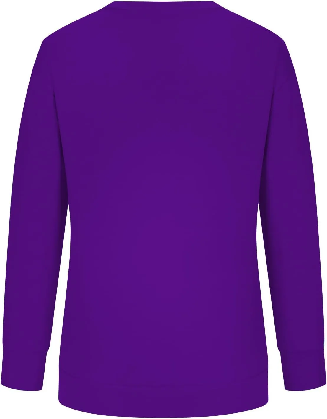DOLKFU Womens Crewneck Loose Fit Sweatshirt Trendy Solid Color Pullover Tops Long Sleeve Casual Sweatshirts
