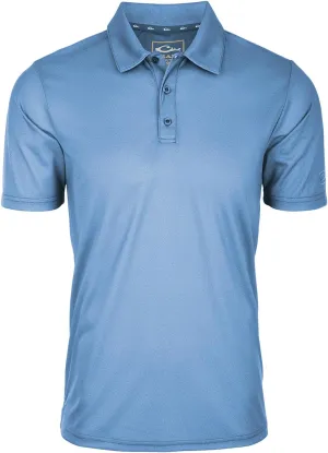 Drake Waterfowl Men's Performance Heather Short Sleeve Polo Shirt - Moisture-Wicking Quick Dry UPF Sun Protective Active Tee