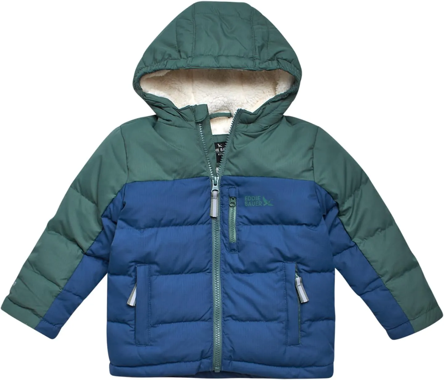 Eddie Bauer Toddler Winter Jacket - Heavyweight Quilted Down Jacket, Insulated Hooded Coat for Toddler Boys and Girls (2T-4T)