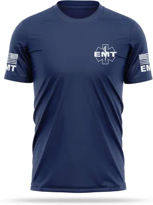 EMT Utility Shirts for Men | USA Patriotic Lightweight Tee | Micro Polyester, Moisture-Wicking Quick-Dry Comfort.