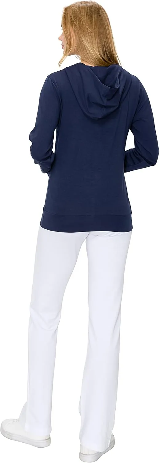EttelLut Lightweight Comfy Cotton Casual Active Full Zip-up/Pullover Plain Hoodie Jacket