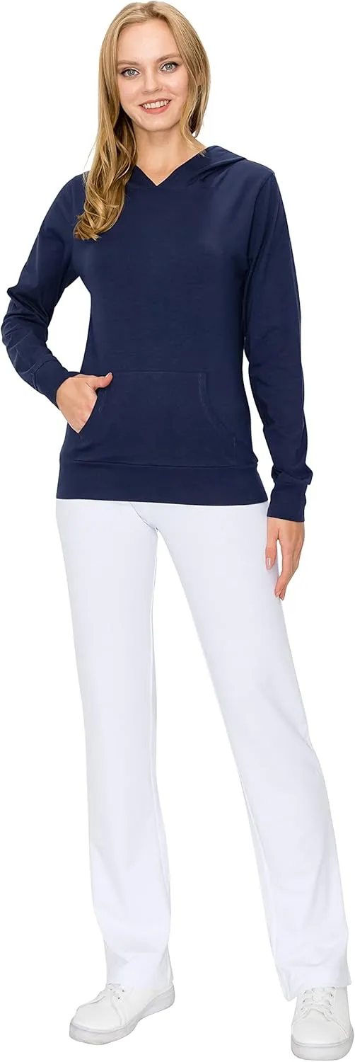 EttelLut Lightweight Comfy Cotton Casual Active Full Zip-up/Pullover Plain Hoodie Jacket