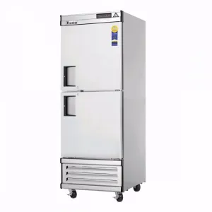 Everest EBWRH2 29-1/4" One Section Two Half Door Upright Reach-In Refrigerator