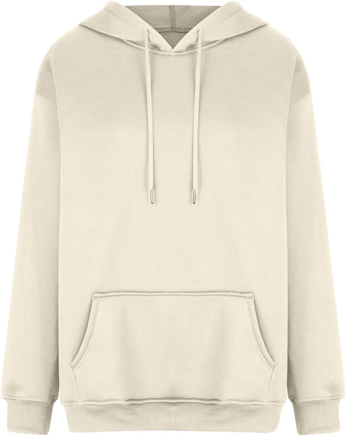 Fleece Hoodies for Women Trendy Lightweight Oversized Sweatshirt Baggy Drawstring Y2K Hoodie Pullover Tops w/Pockets