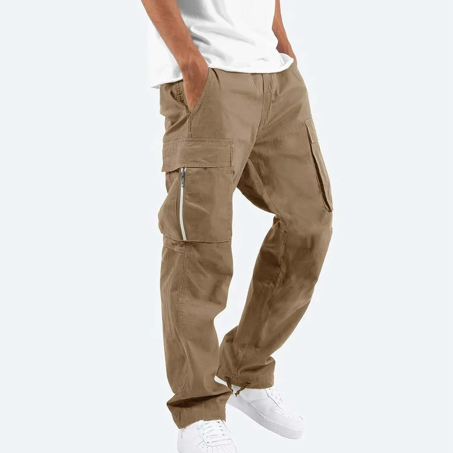 FONMA Work Pants for Men Hiking Pants Work Hiking Pants Stretch Tactical Pants Joggers Outdoor Travel Pant with Multi Pockets