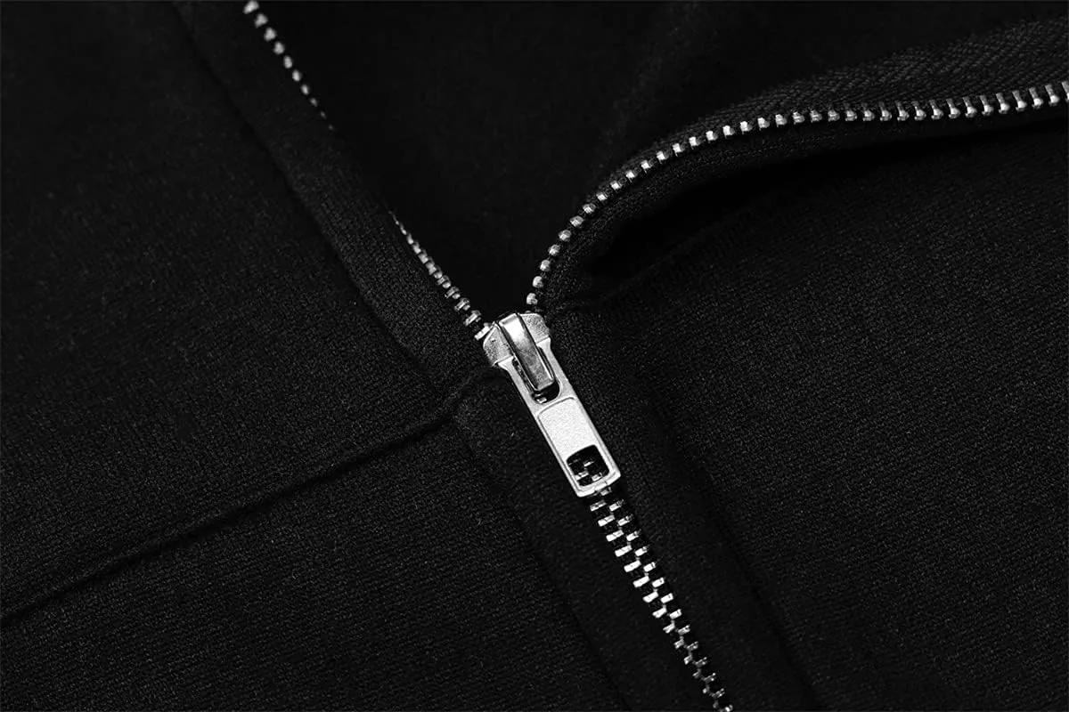 Franhais Gothic Zip Up Hoodie Oversized Women Sweatshirt Harajuku Punk E-Girls Y2K Aesthetic Autumn Outwear Jacket