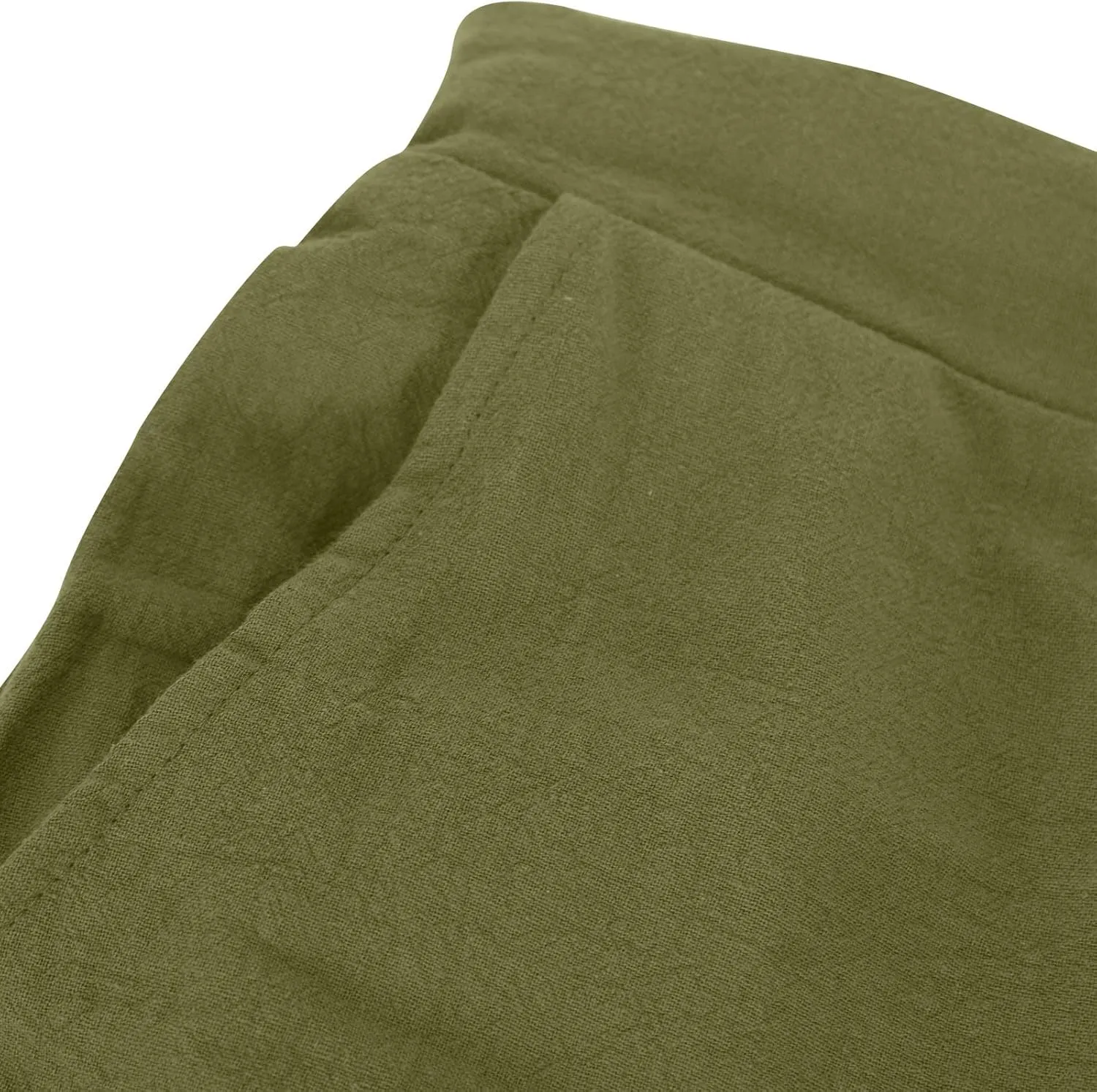 FZYLQY 2025 Linen Pants for Women Summer Casual High Waisted Drawstring Beach Pants Trendy Solid Color Trousers with Pockets