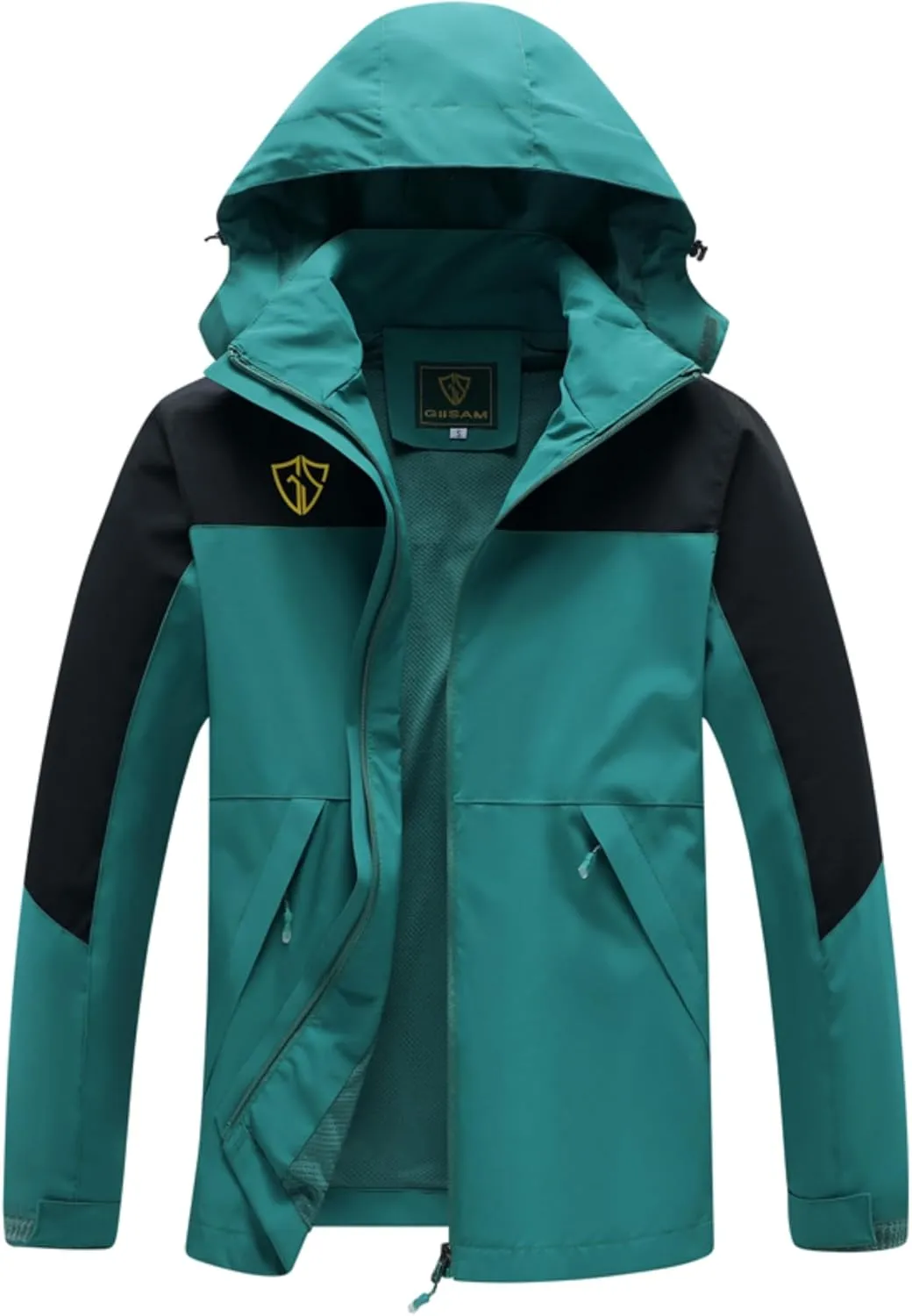 GIISAM Rain Jacket for Women, Women's Waterproof Lightweight Rain Jackets Packable Raincoat Windbreaker Coat with Hood