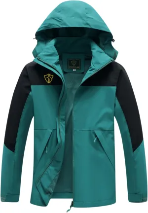 GIISAM Rain Jacket for Women, Women's Waterproof Lightweight Rain Jackets Packable Raincoat Windbreaker Coat with Hood