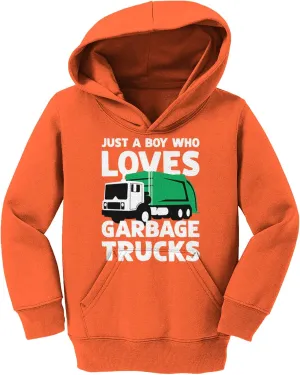 Haase Unlimited Just A Boy Who Loves Garbage Trucks Toddler/Youth Fleece Hoodie