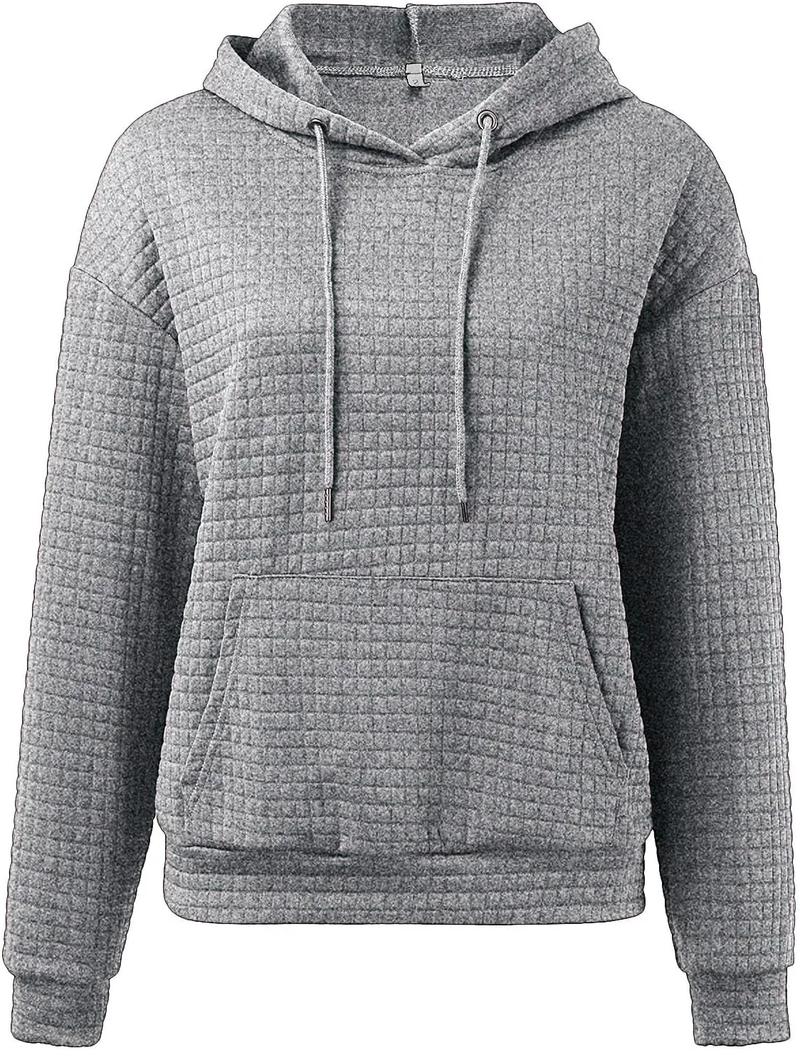 Hoodies for Women Waffle Knit Cute Hoodies Drawstring Pullover Sweatshirts Fashion Casual Sweaters Comfy Fall Clothes Outfits