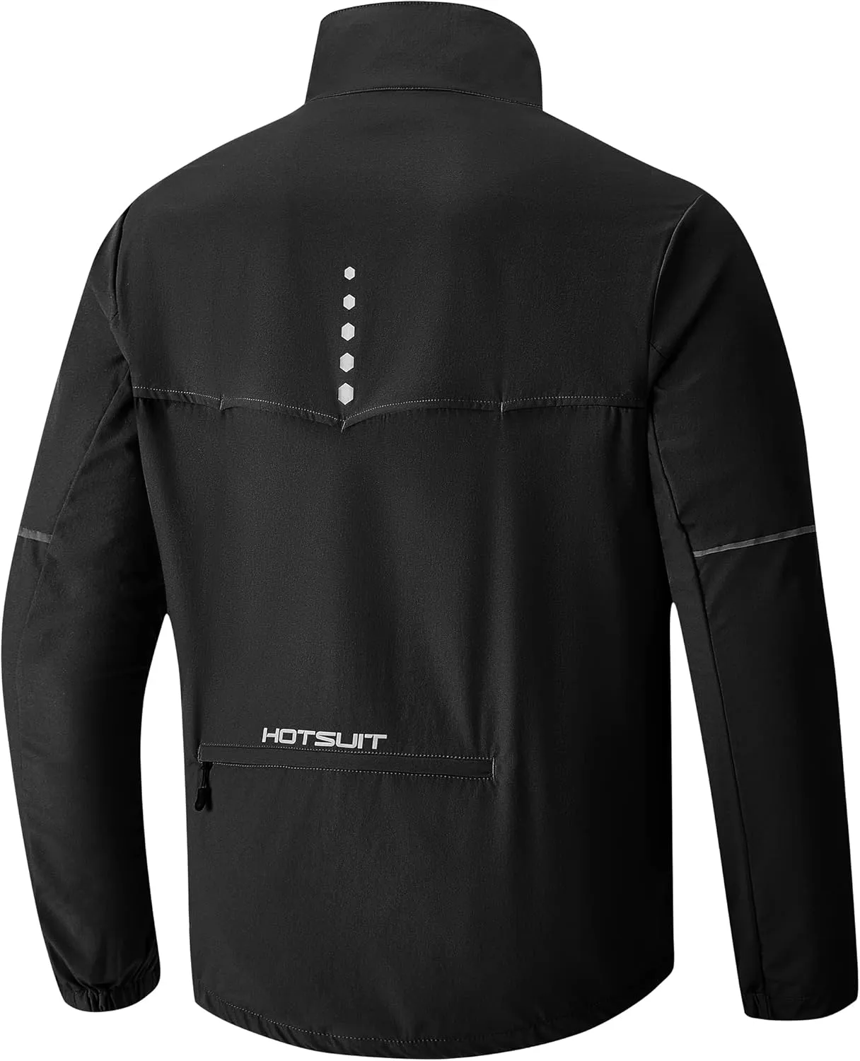 HOTSUIT Cycling Rain Jacket for Men Breathable Running Jacket Waterproof Biking Windbreaker