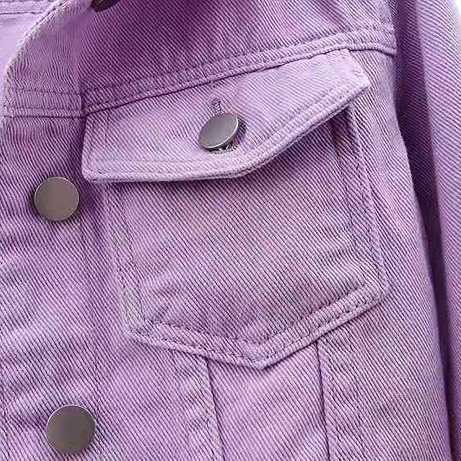 Jean Jacket Women 3/4 Sleeve Colored Cropped Denim Jacket Trendy Light Wash Short Jean Jacket Trucker Coat