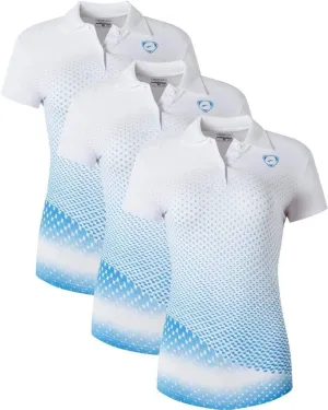 jeansian Women's 3 Packs Outdoor Sport Dry Fit Polo Tee Poloshirt Tshirt Golf TennisT-Shirt SWT251