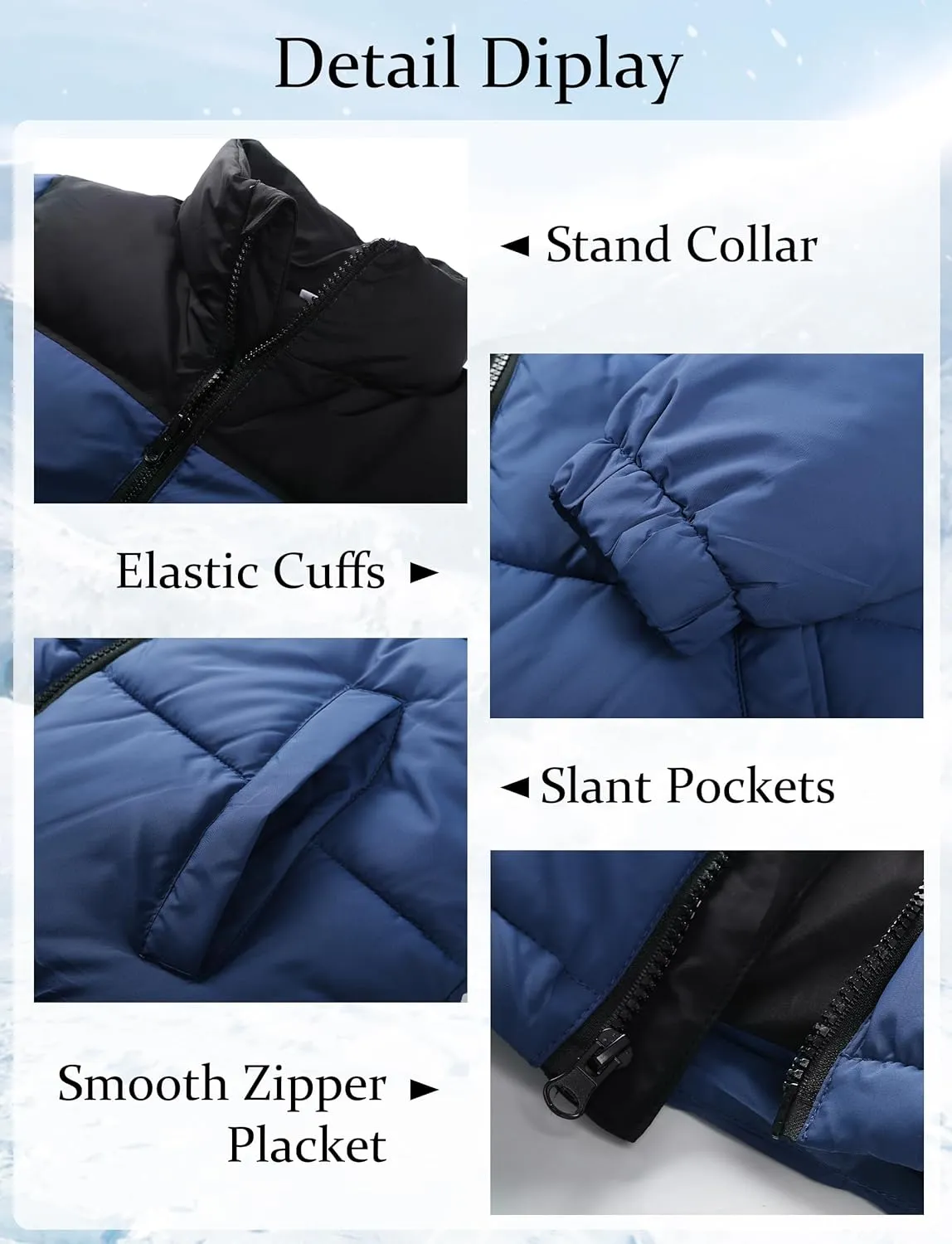 Kids Boys' Girls Winter Coat Puffer Jacket Water-Resistant Insulated Fashion Colorblock Quilted Bubble Outerwear
